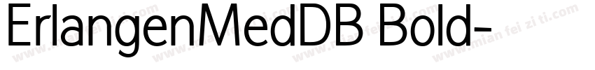 ErlangenMedDB Bold字体转换